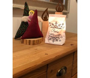 Stickdatei - Schneeflocke geteilt Doodle